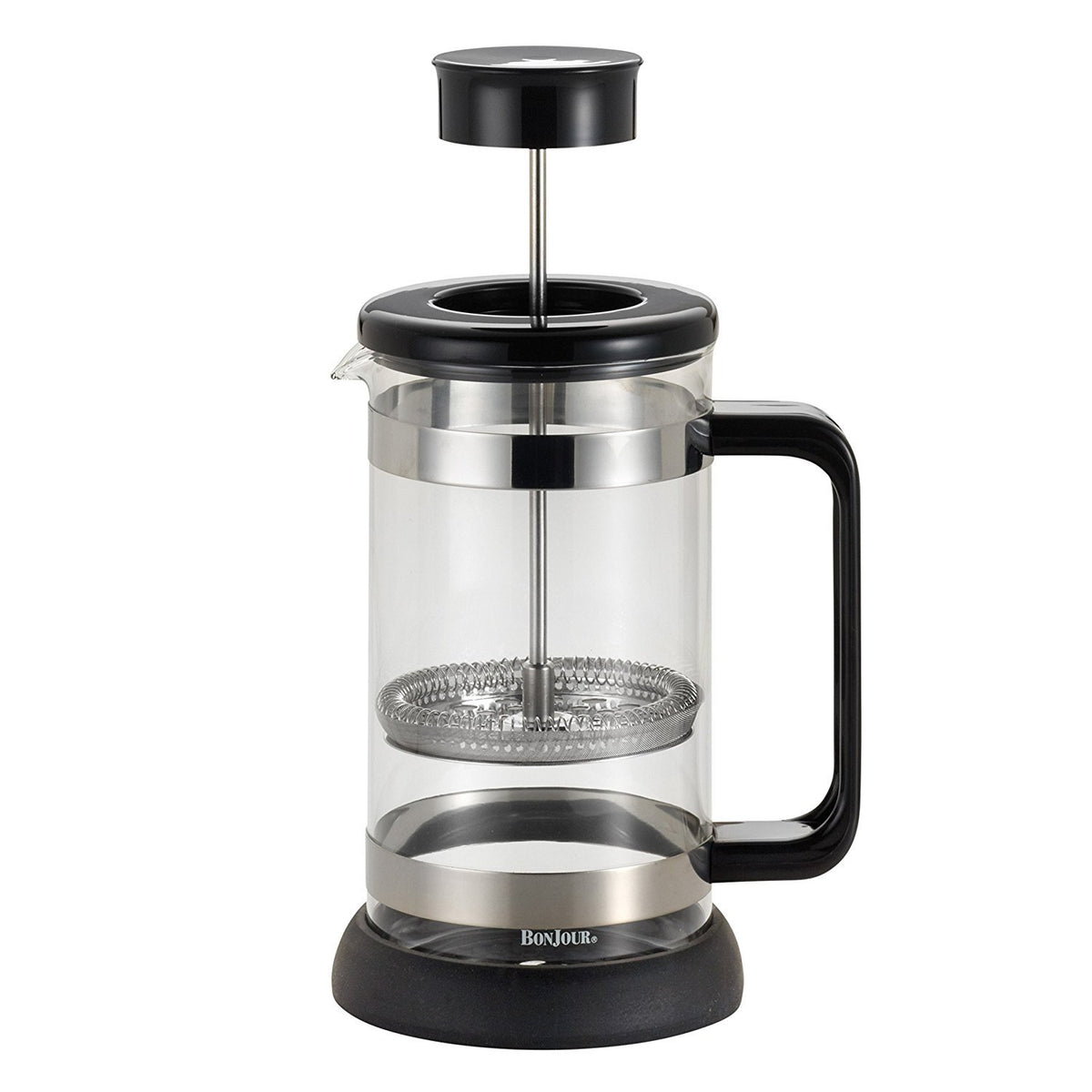 Borosilicate Glass French Press with Coaster & Scoop, 33.8-Ounce Q525