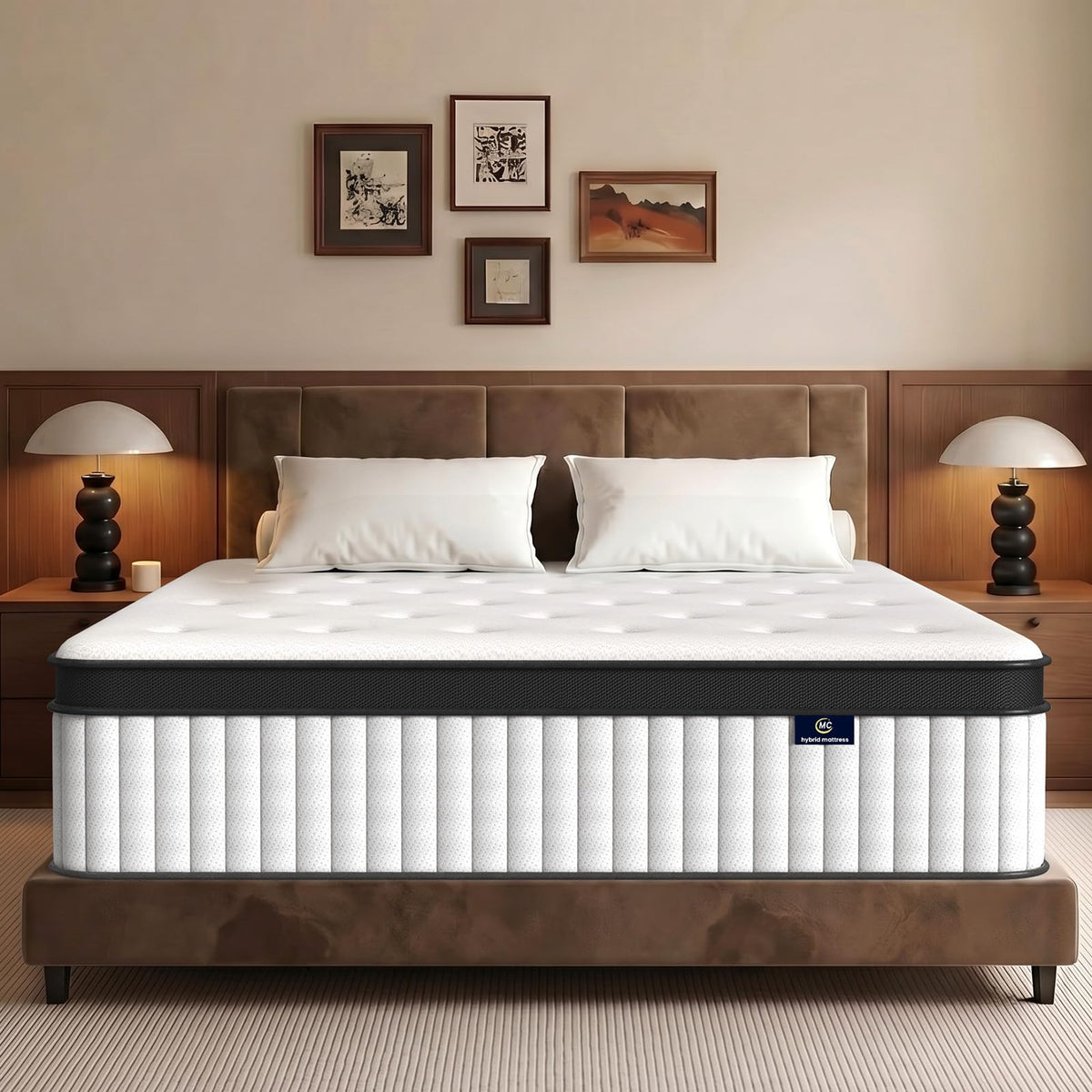 12 Inch Fiberglass Free Hybrid Mattress K66903