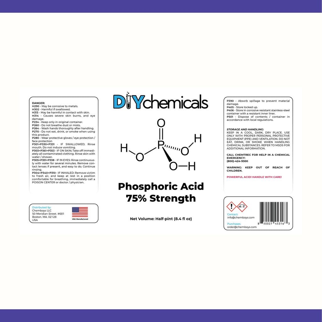 Phosphoric Acid 75% 1 Pint L702