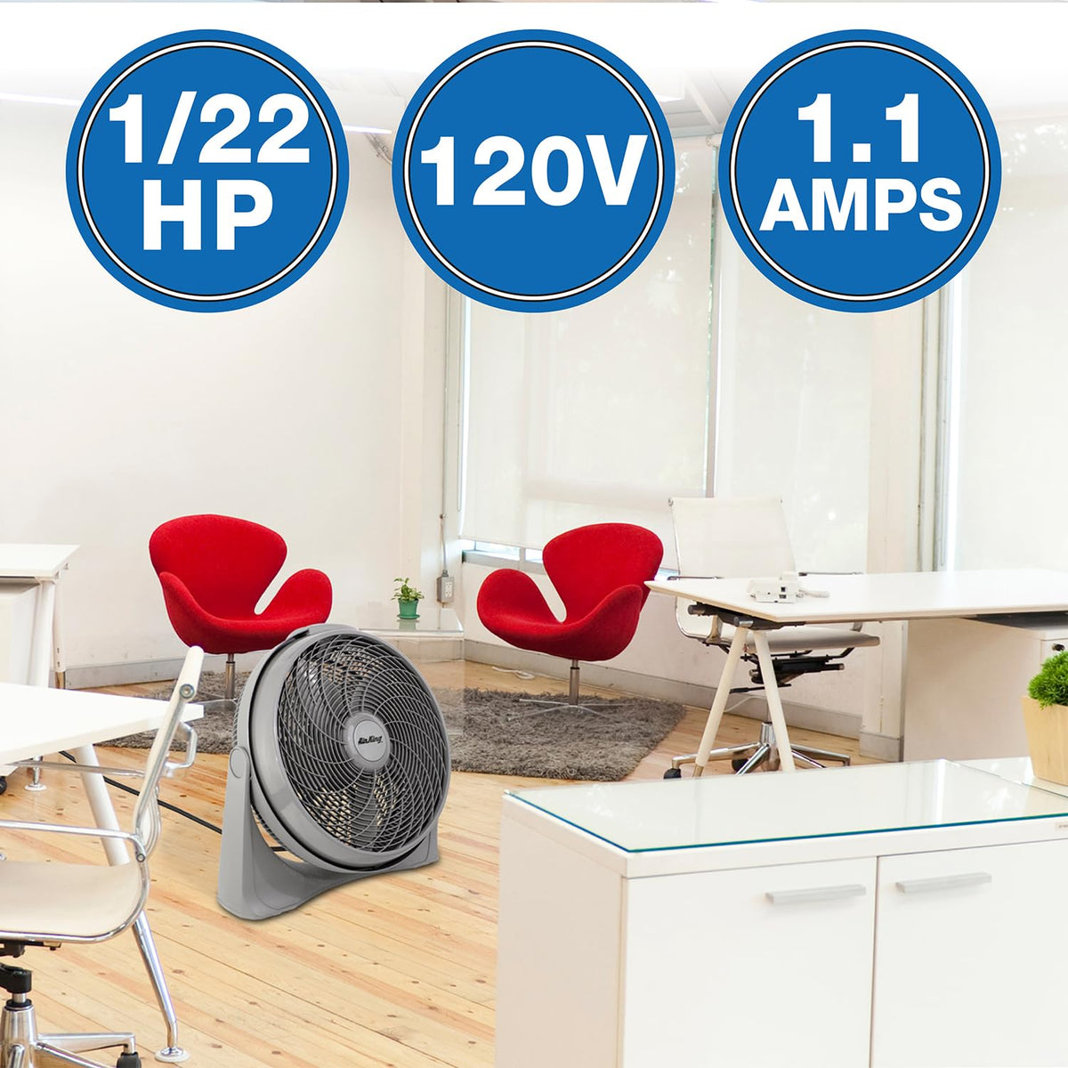 20-Inch 3-Speed Pivot Fan J165042