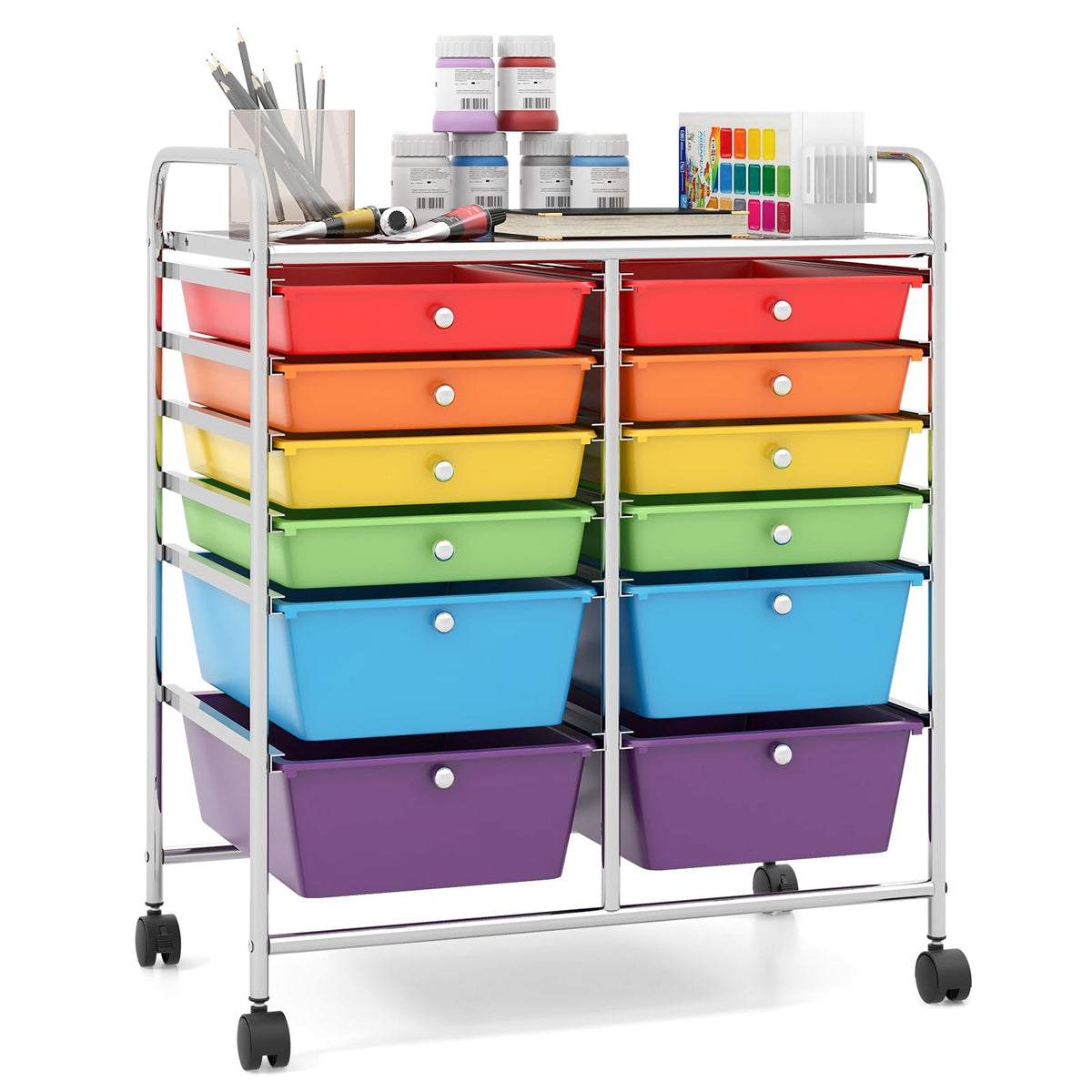 12 Drawer Rolling Storage Cart D93751