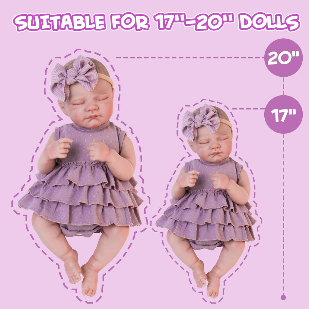 20 Inch Purple Dress Doll Clothing Set A208265