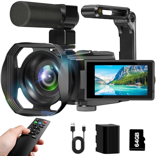 8K Video Camera Camcorder 64MP IR Night Vision 18X Zoom WiFi S994981