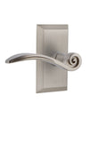Satin Nickel Single Dummy Swan Lever Plate K648