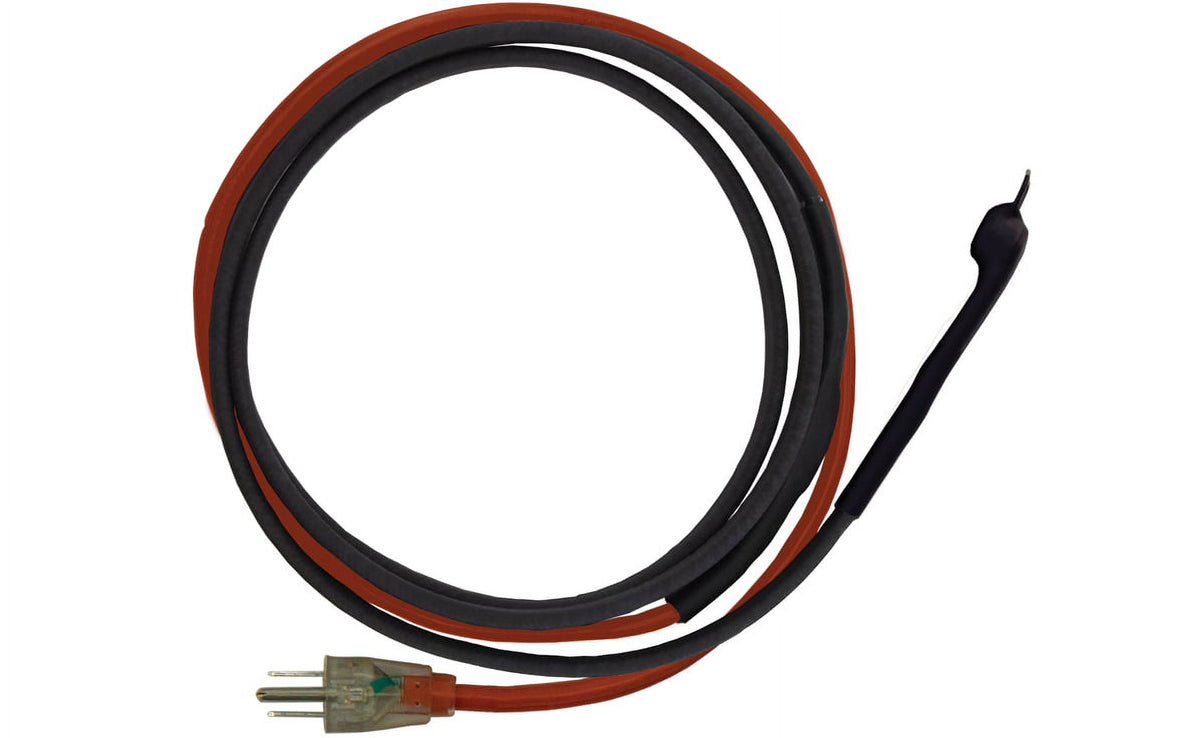 Black 30' Pipe Trace Cable with Stat and Plug Z43017
