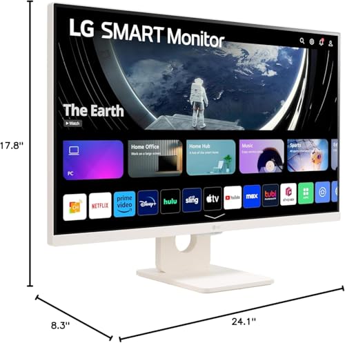 27 Smart Monitor FHD IPS 60hz Built-in Speakers White Q833