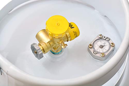 White 200 Pound ASME Propane Tank A30900