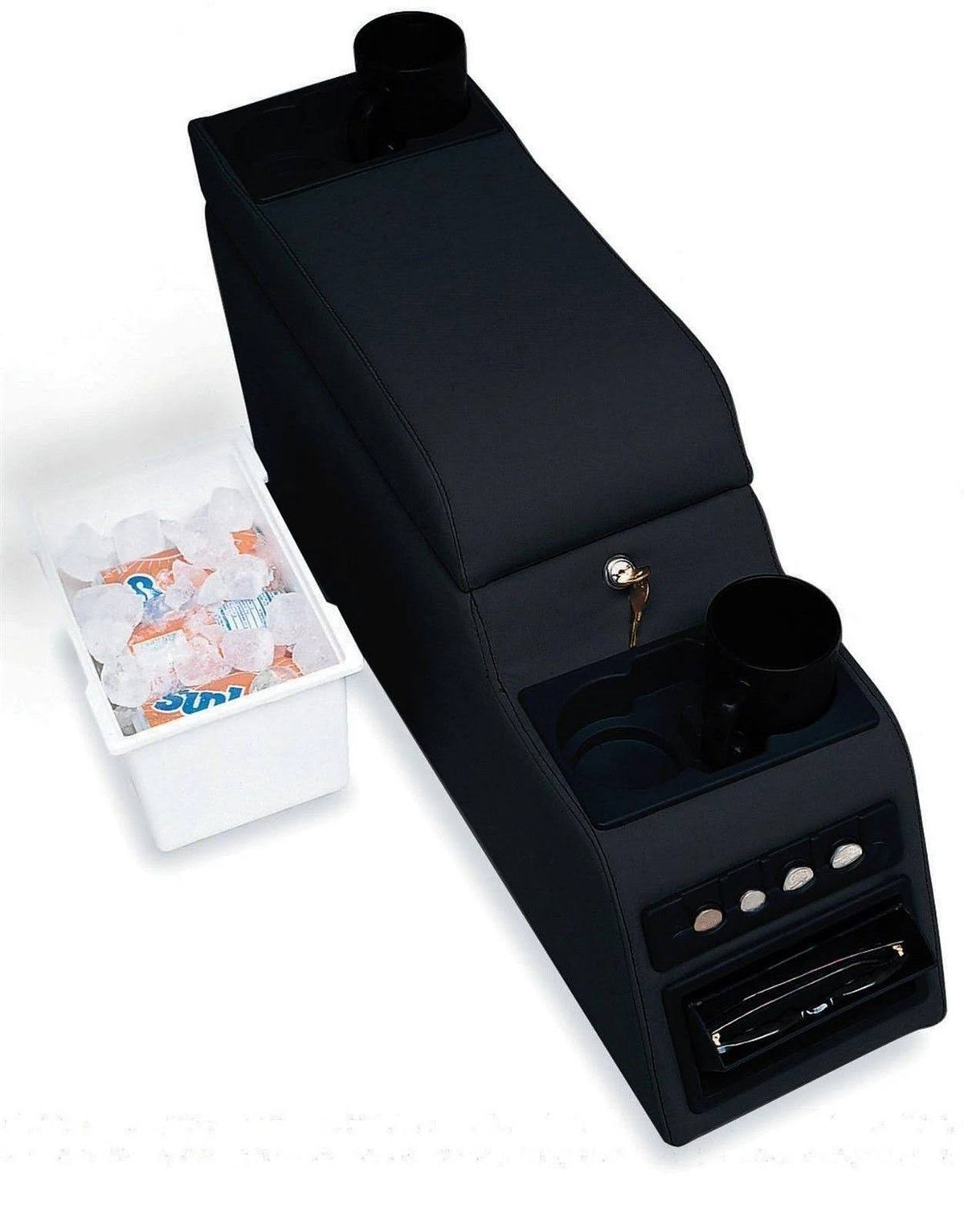 Denim Black Locking Center Console K20638