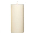 Flameless LED Candle 8x22H Ivory Rustic Outdoor Pillar E8882
