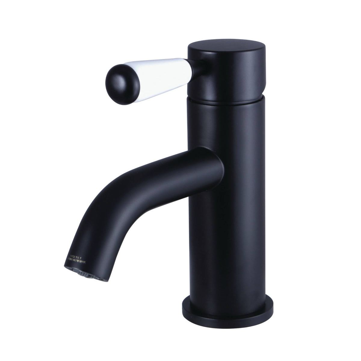 Matte Black Single Hole Bathroom Faucet with Drain Assembly K927553
