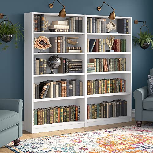 Black 5 Shelf Bookcase Set of 2 H815