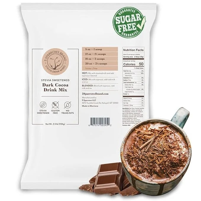 Sugar-Free Dark Chocolate Drink Mix 40 oz A348729
