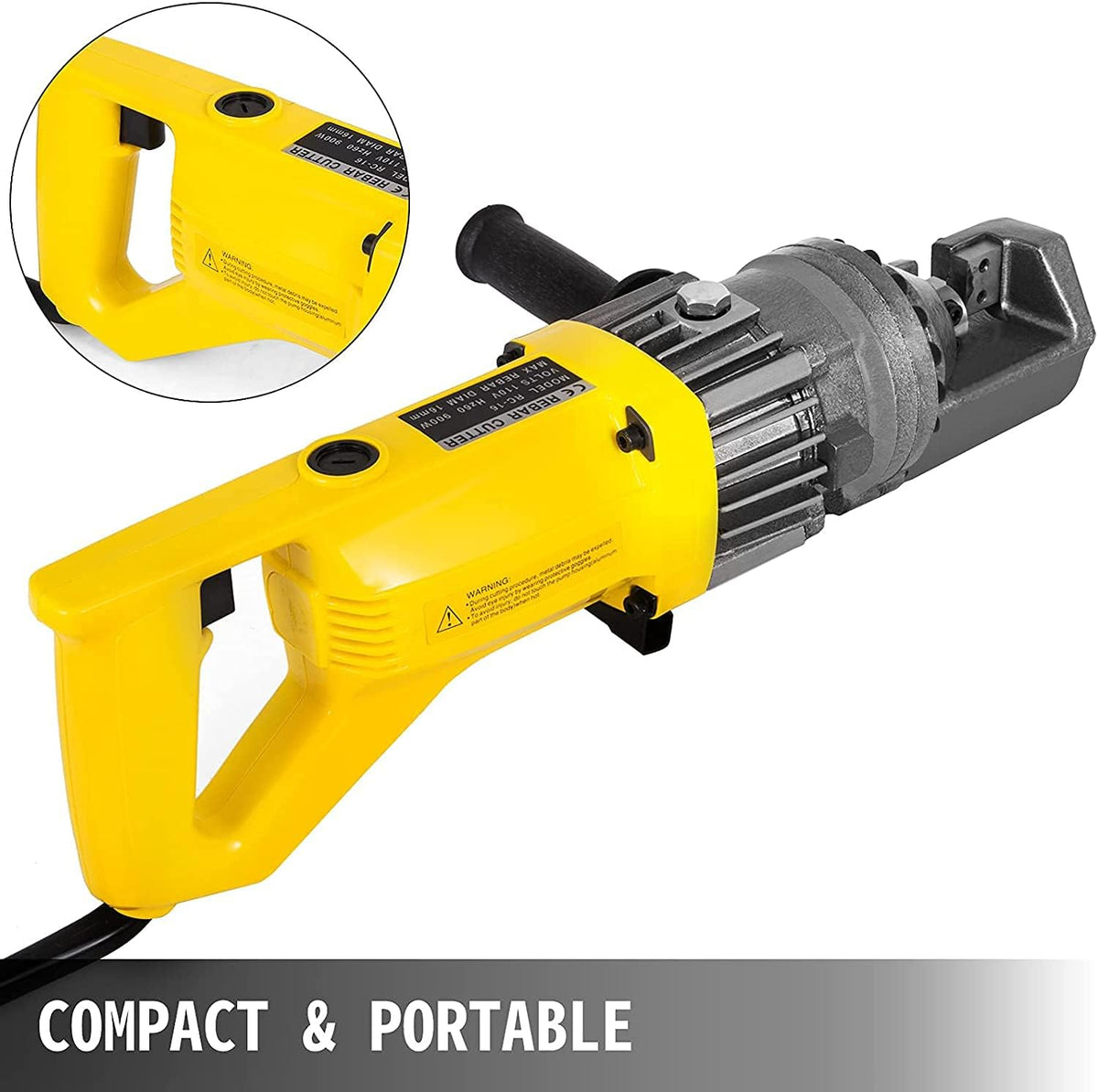 Electric Rebar Cutter, 5/8 Inch, 12 Pcs Jaw Blades, 900W H151310
