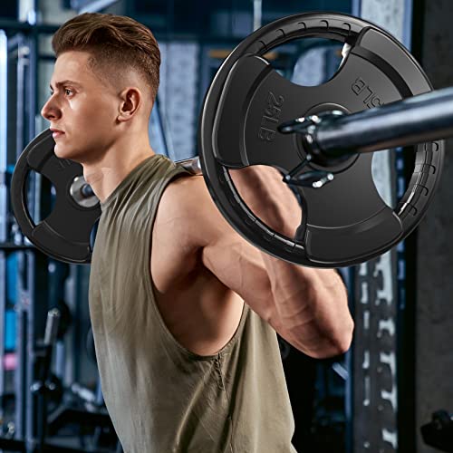 2.5 LB Olympic Rubber Grip Weight Plates Z7085