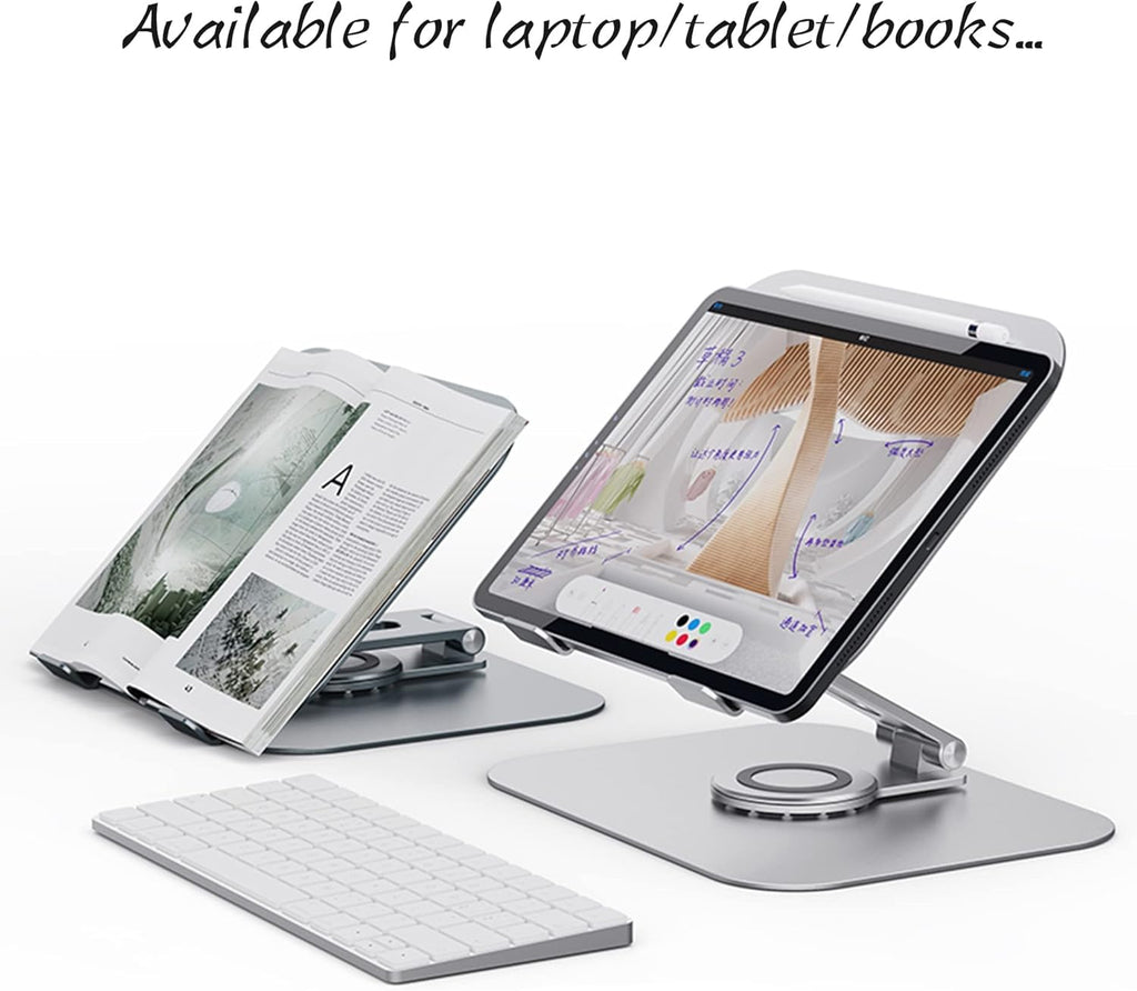Silver Grey Aluminum Alloy Laptop Stand, Pack of 2 W792