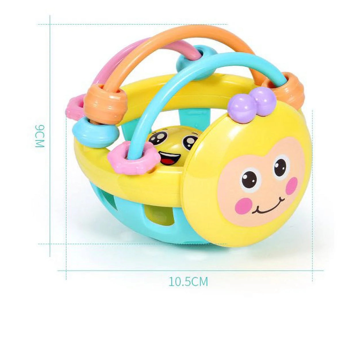 Sensory Teether Toy Silicone Rattle Ball K94707