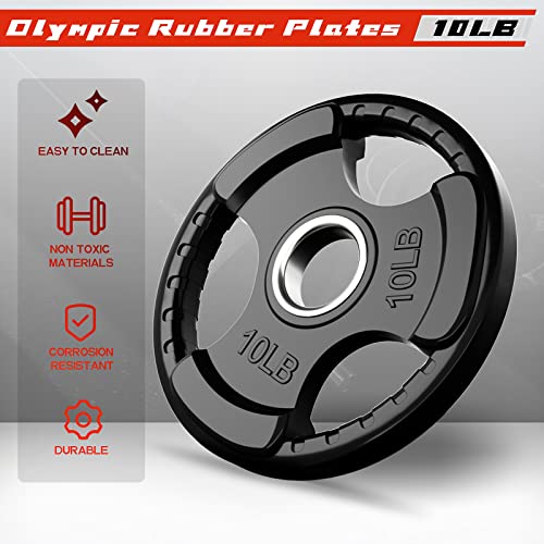 2.5 LB Olympic Rubber Grip Weight Plates Z7085