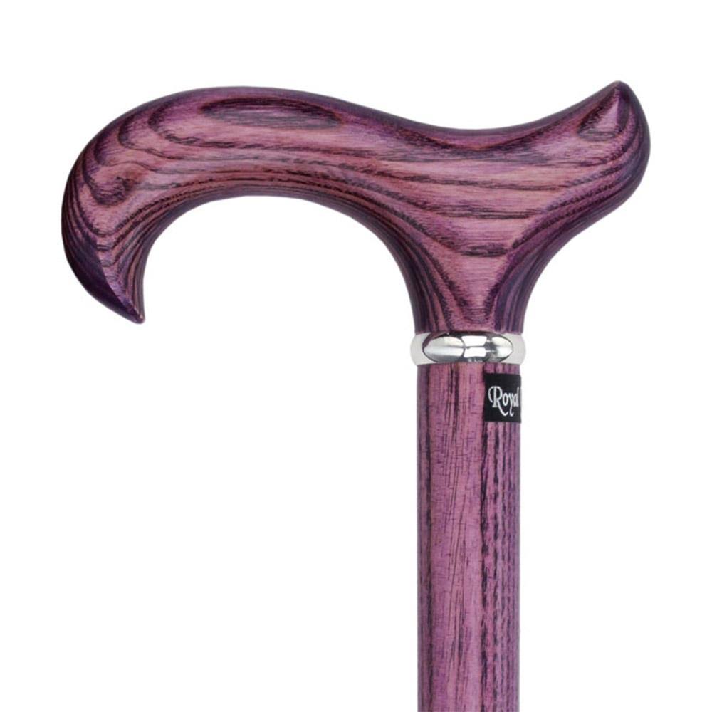 Vivid Purple Derby Walking Cane with Ash Wood Shaft E335