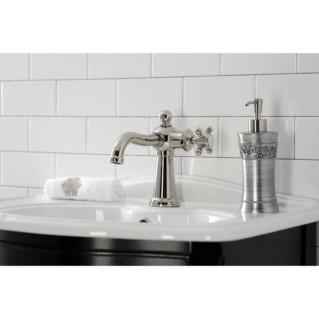 Single-Handle Bathroom Faucet with Push Pop-Up F15639