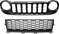 Black 2pcs Front Grille and Lower Grille O264