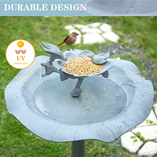 Grey Antique Large Birdbath I36903