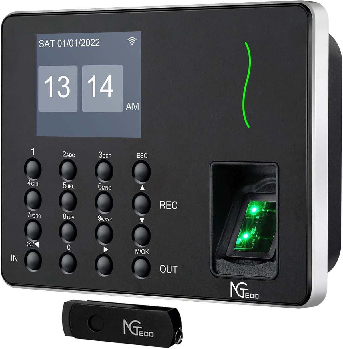 WiFi Biometric Fingerprint Time Clock R64904