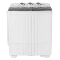 Semi-automatic Twin Tub Washing Machine, 20Lbs, White & Grey A43972