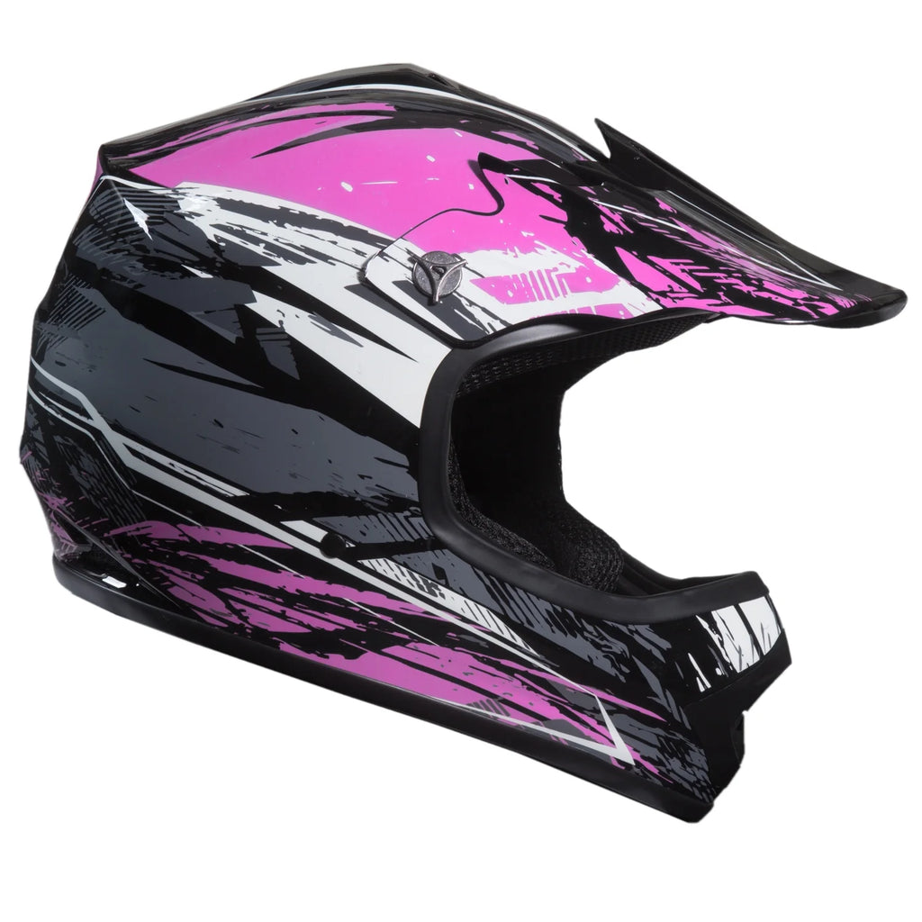 Youth MX/ATV Helmet DOT Approved - Pink S90483