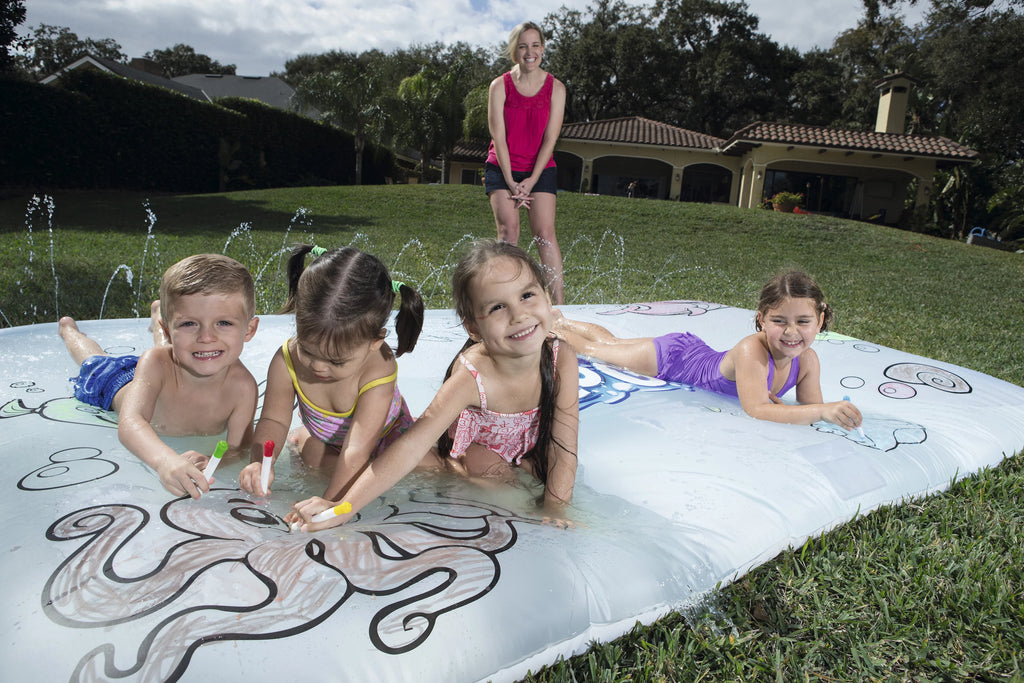 9.8' x 6.6' Art Water Mat D633633