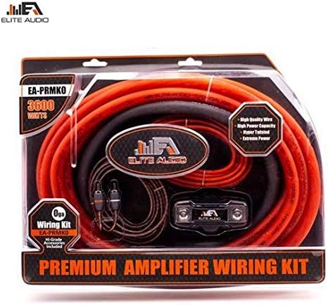 0 Gauge CCA Amplifier Wiring Kit with 20 feet 0 AWG and 2-Channel RCA Interconnects M420817