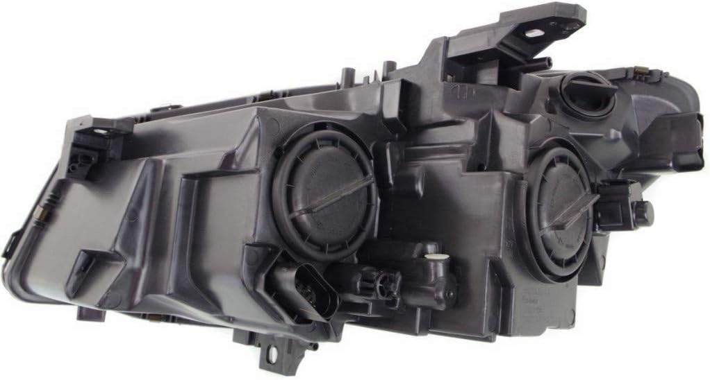 Passenger Side Headlight Assembly Black Housing E3931