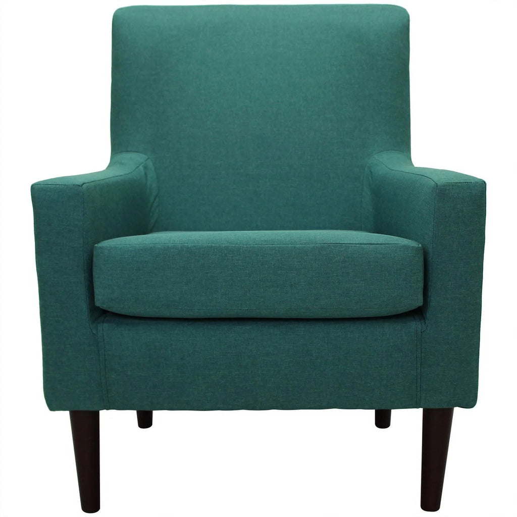 Traditional Fabric Arm Chair in Caribbean Teal Blue L342