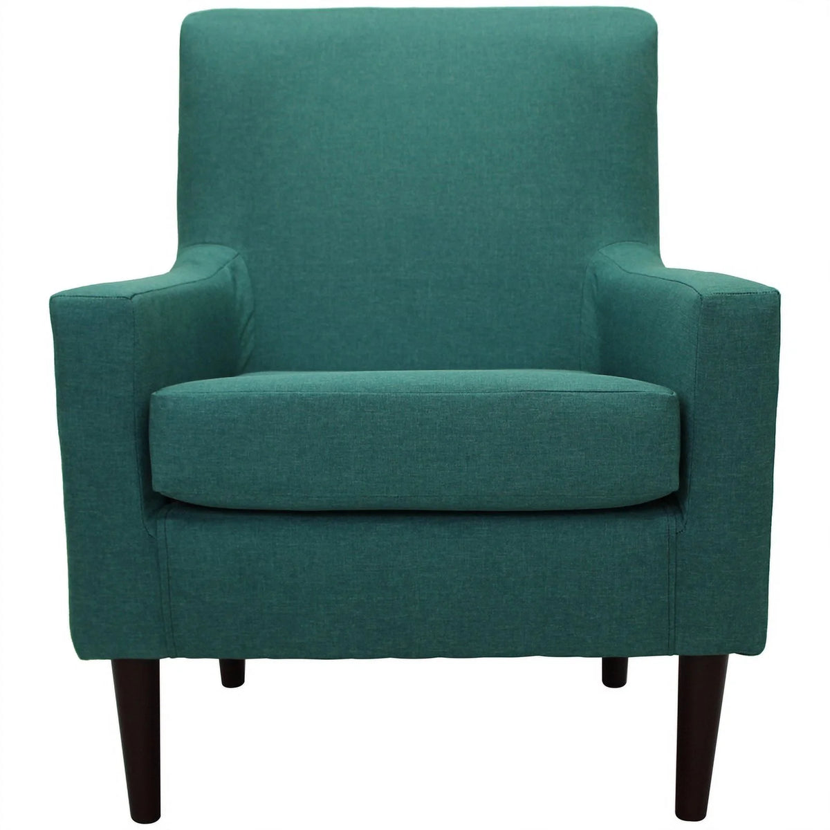 Traditional Fabric Arm Chair in Caribbean Teal Blue L342