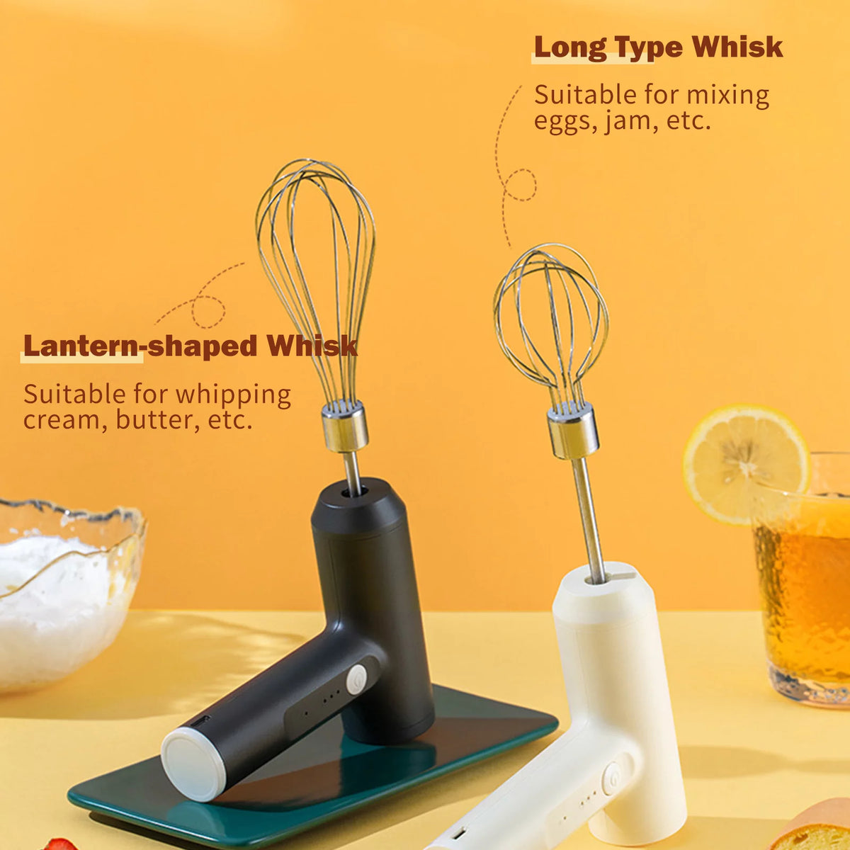 Electric Handheld Mixer with Egg Separator F2854