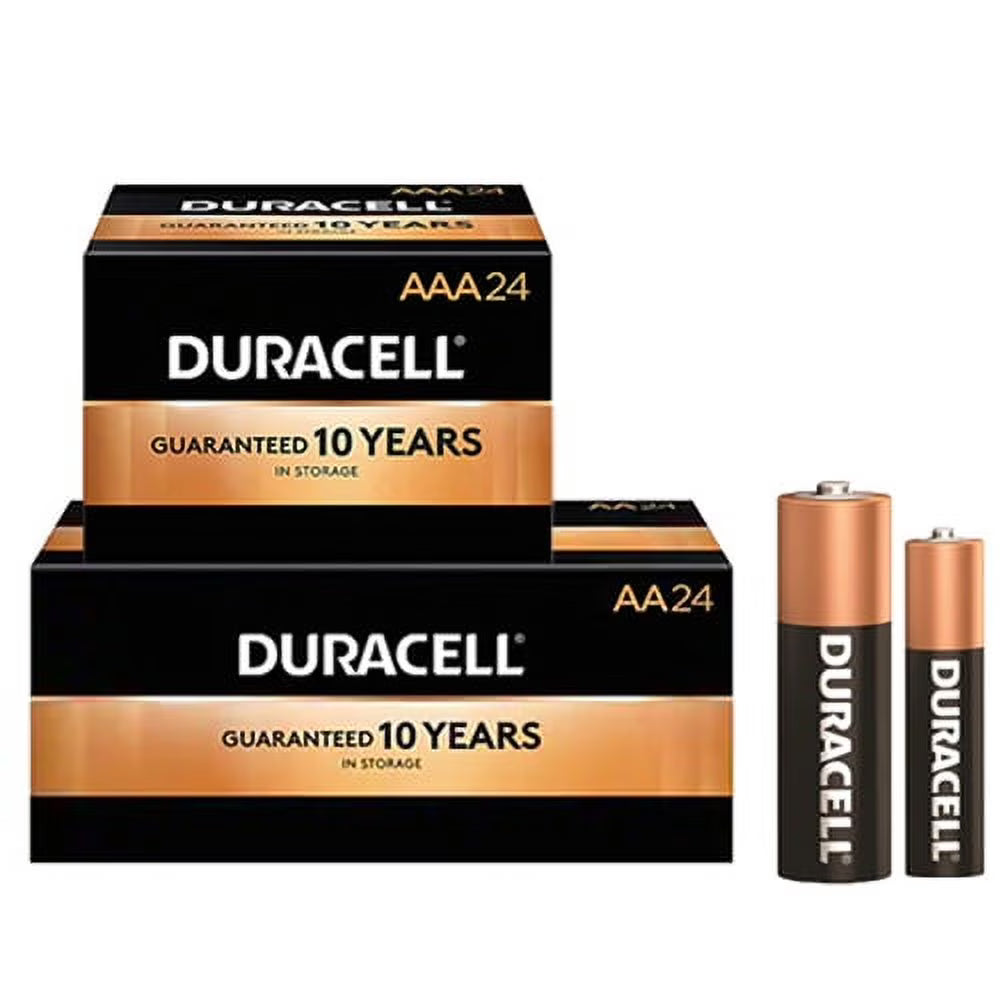 24 AA + 24 AAA Duracell Coppertop Alkaline Battery Combo D655028