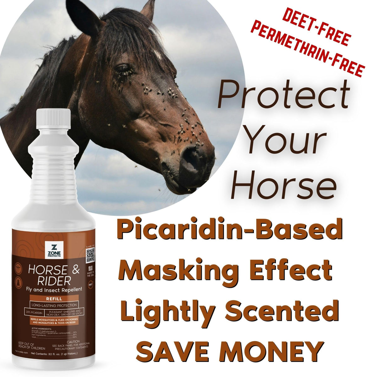 32oz Picaridin Fly Repellent Refill D53629