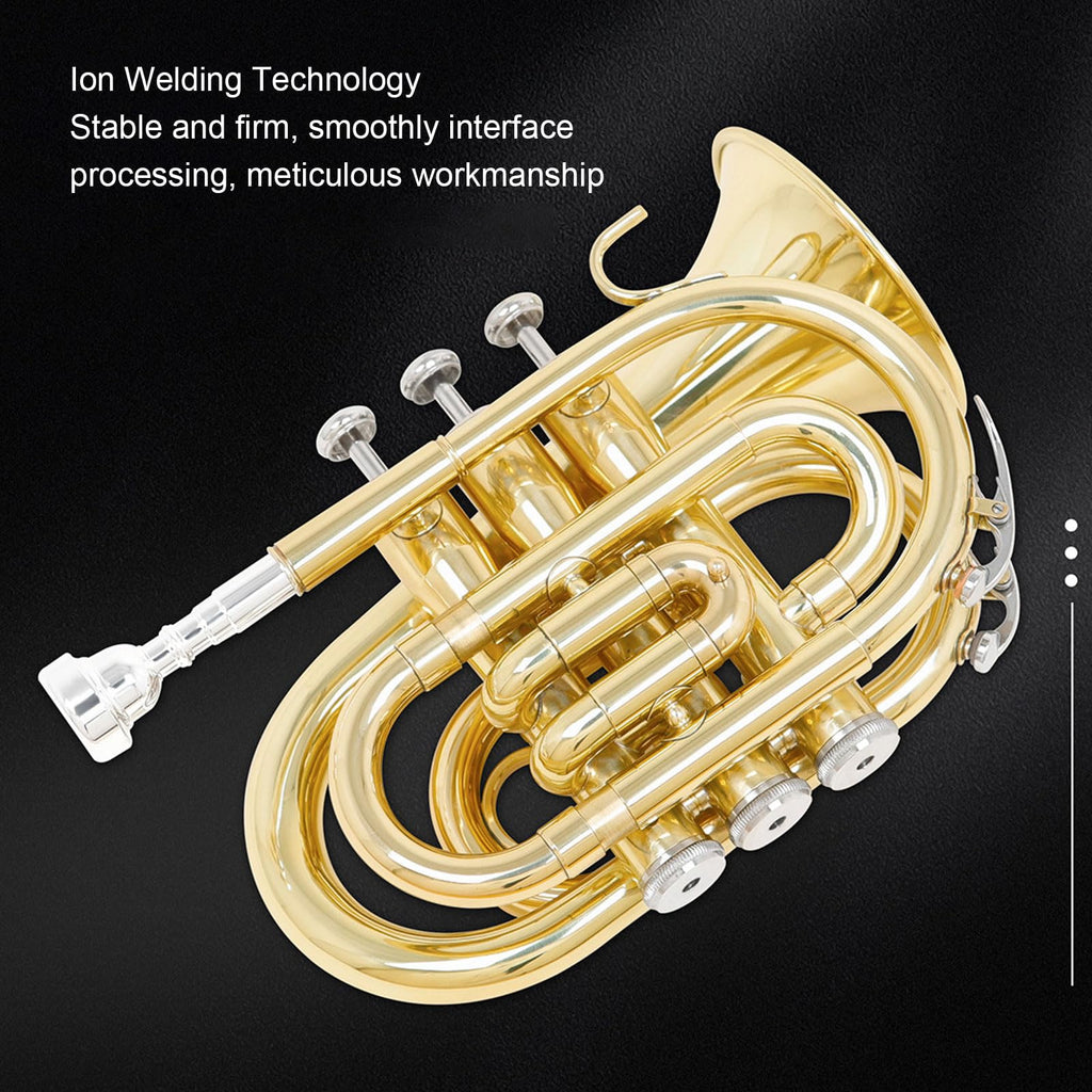 Bb Pocket Trumpet with 7C Mouthpiece and Hard Case J26877