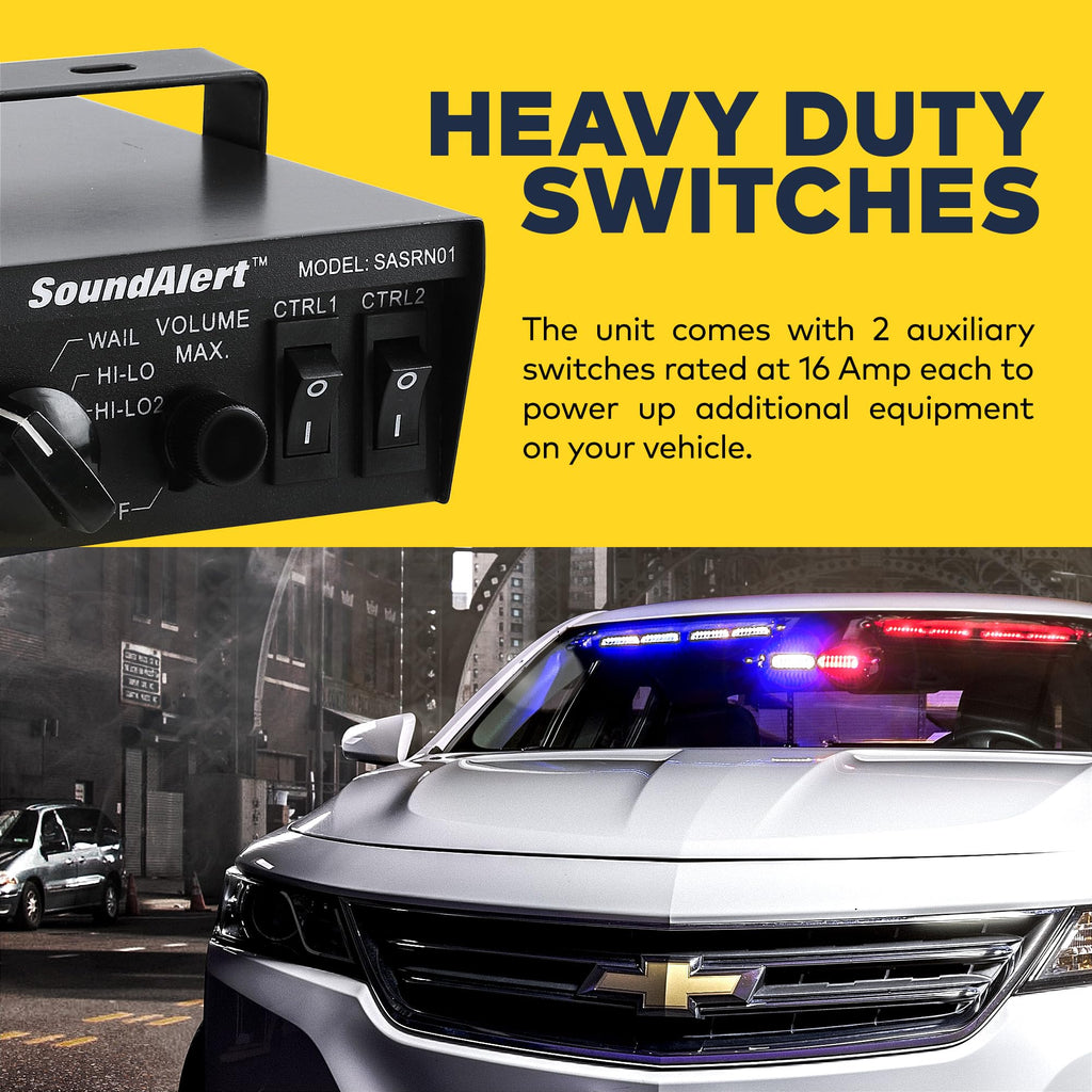 100W Police Siren Emergency PA System Kit F333070