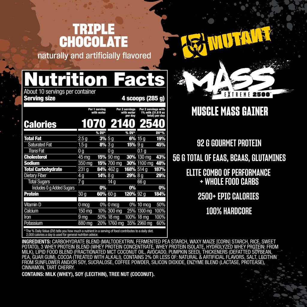 Whey Protein Powder Triple Chocolate 6 lbs D991