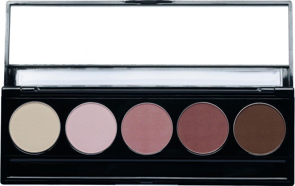 Matte Warm Tone Rose Pink & Brown Vegan Eyeshadow Palette C23150