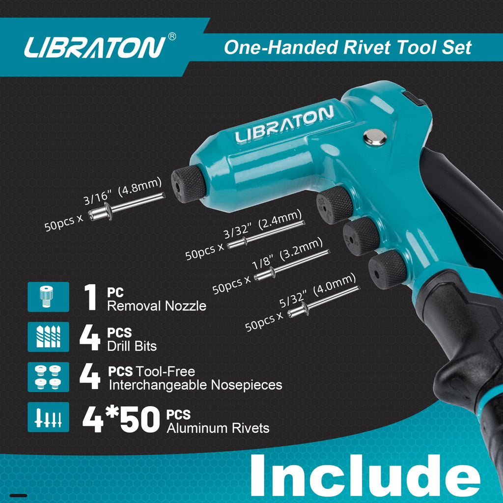 One-Handed Rivet Gun Set I319836