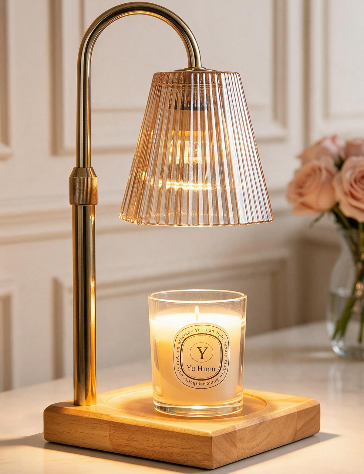 Candle Warmer Lamp Gold G51548