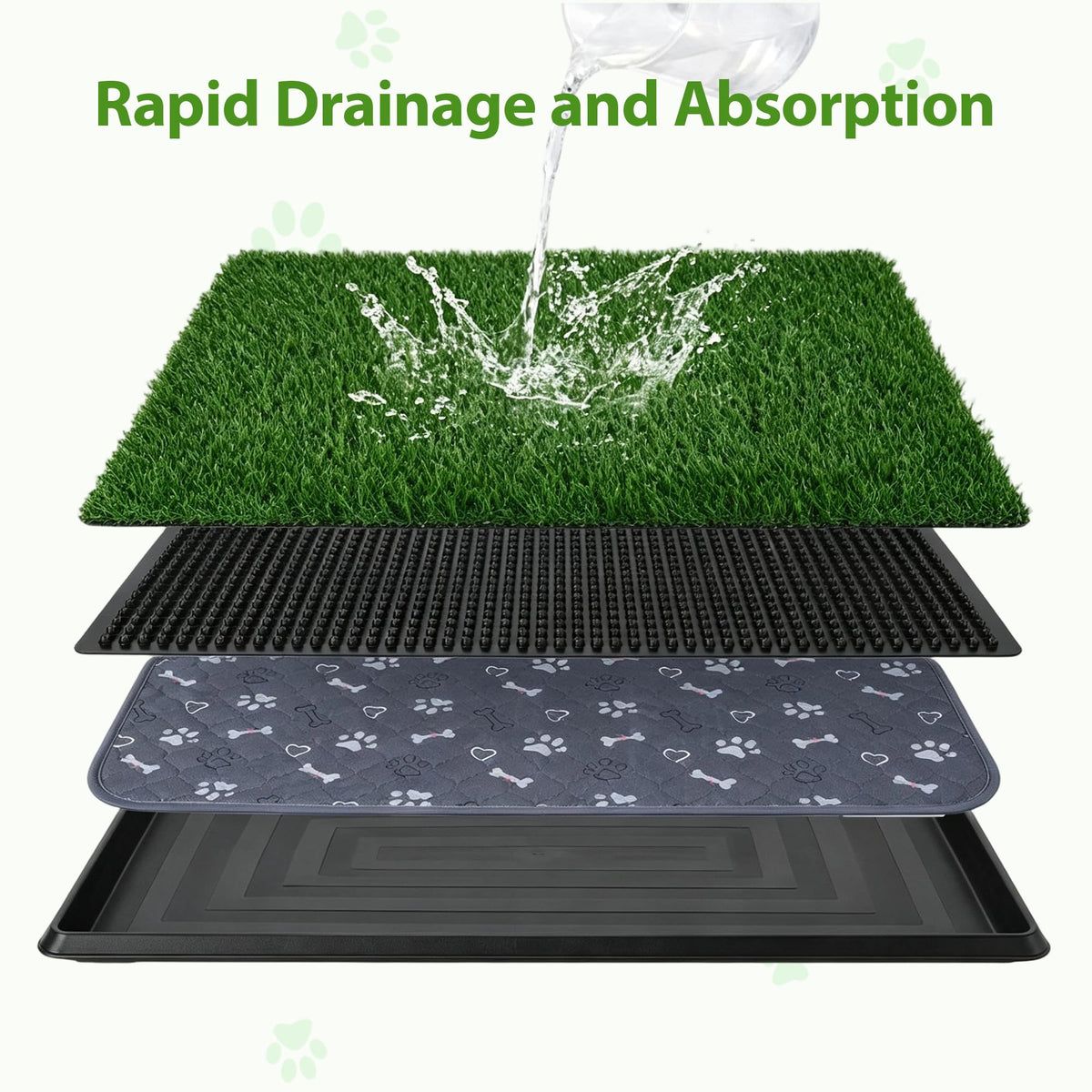Dog Grass Pad with Tray 30"x20" N33068