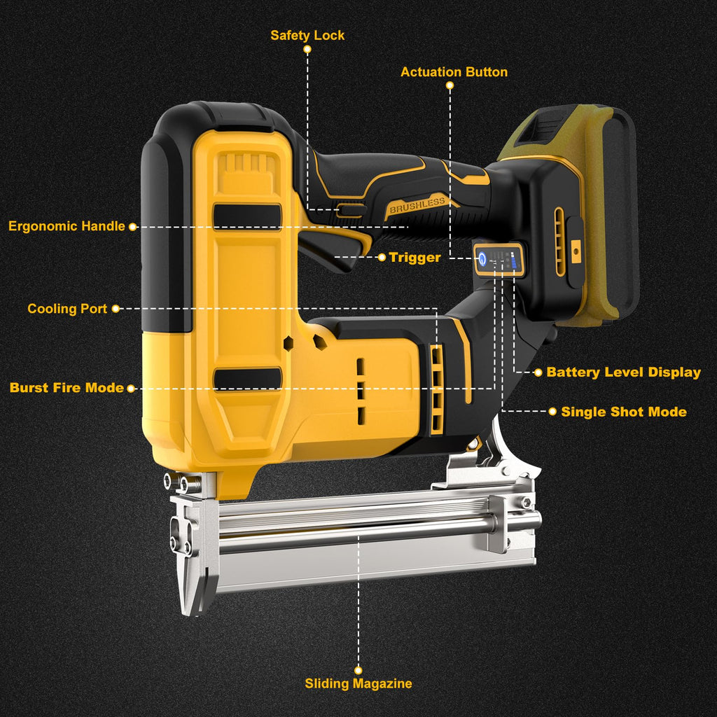 18 Gauge Cordless Brad Nailer with 1000 Nails Y99681