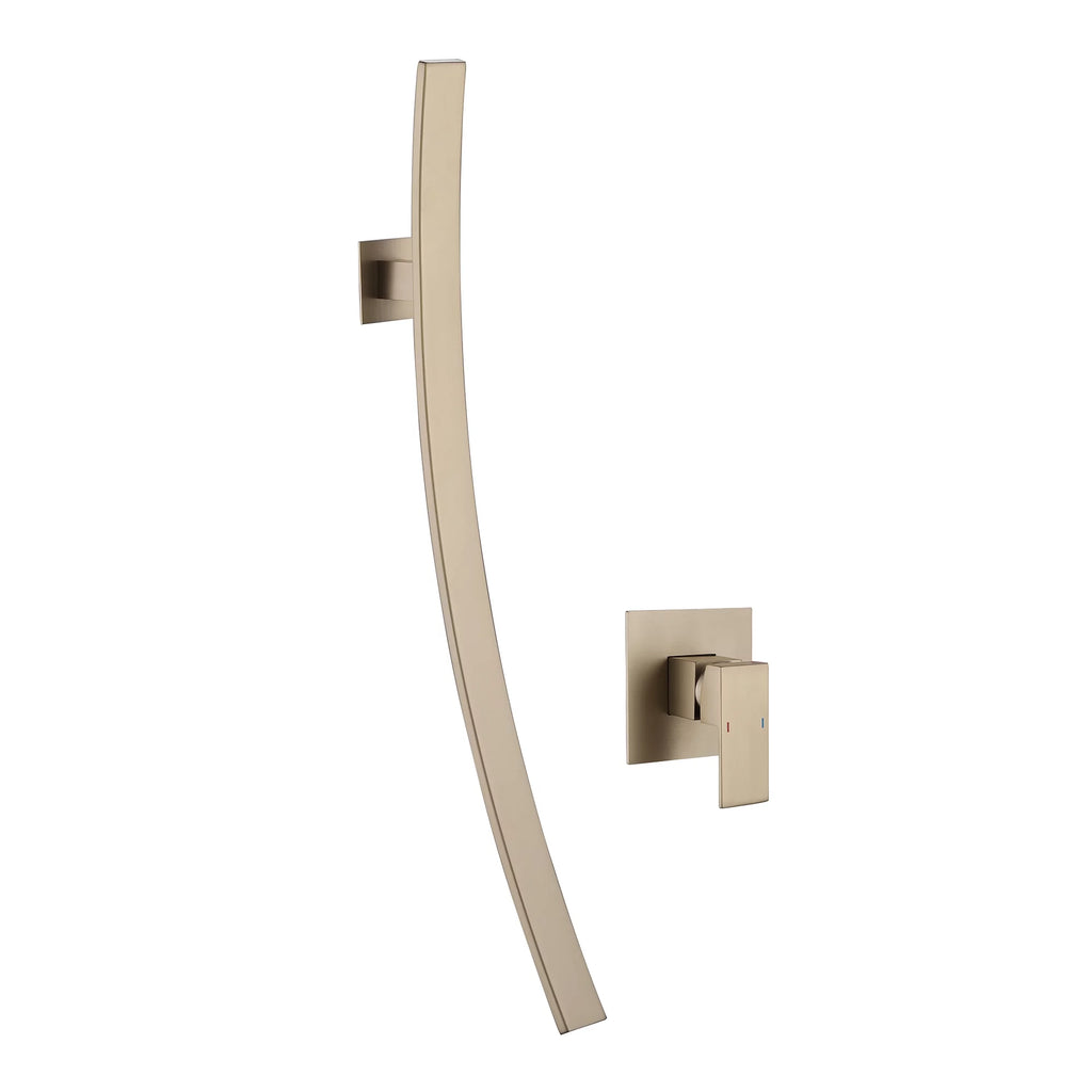 Wall Mounted Solid Brass Single Handle Bathroom Sink Faucet C5568