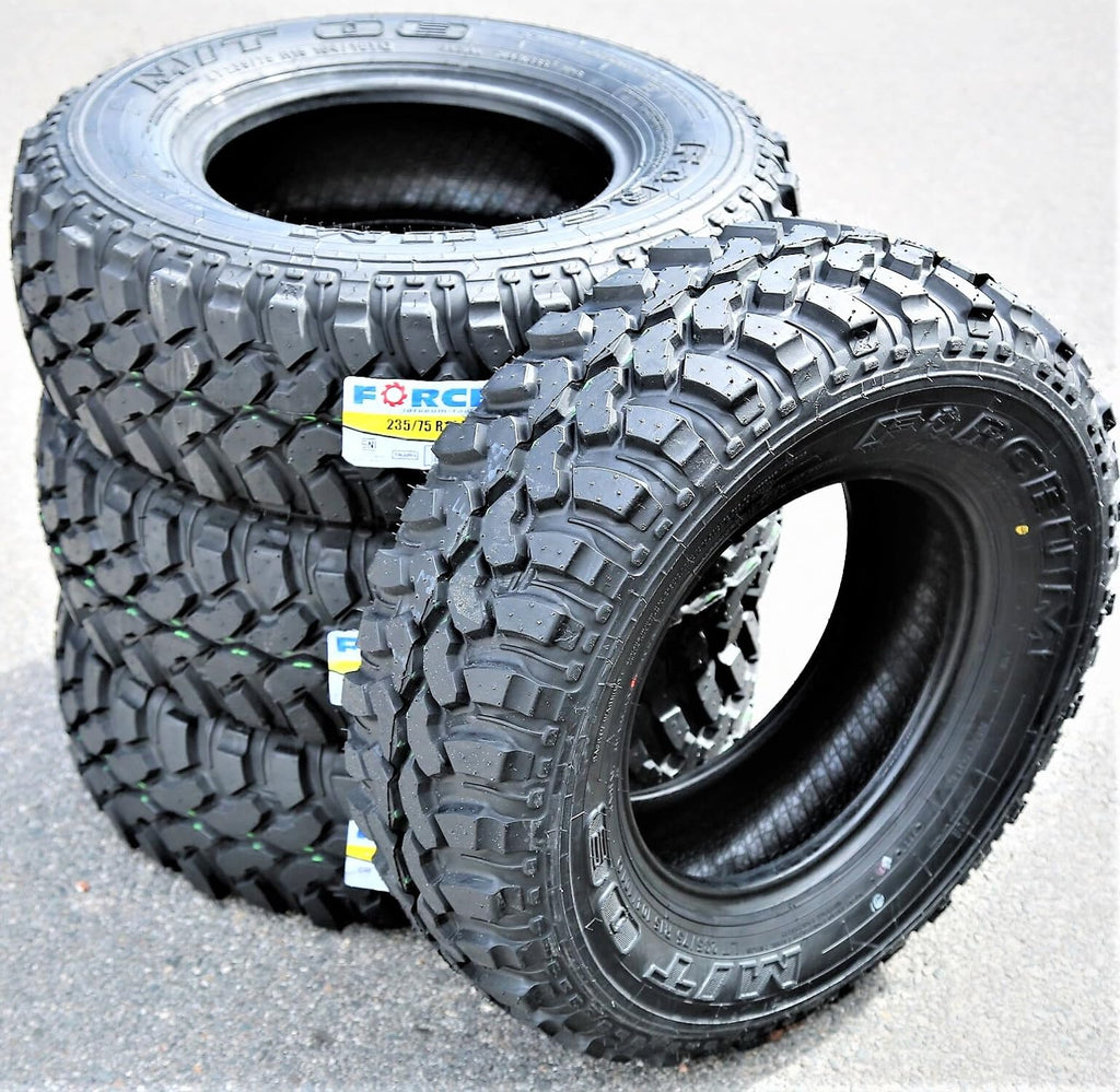 Set of 4 Mud Off-Road Light Truck Radial Tires 235/75R15 6-Ply G6063