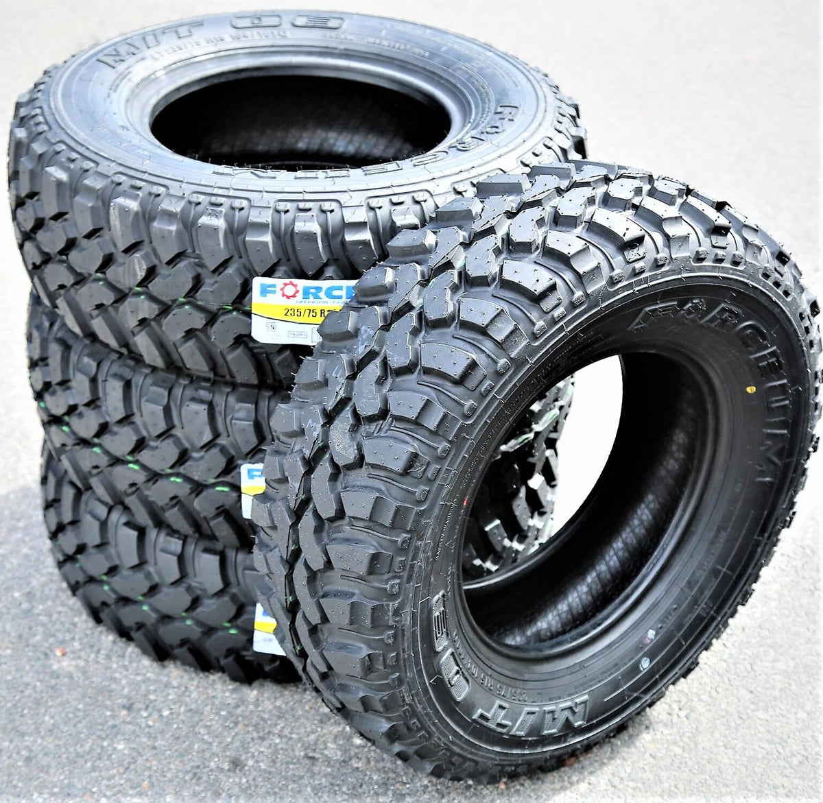 Set of 4 Mud Off-Road Light Truck Radial Tires 235/75R15 6-Ply G6063