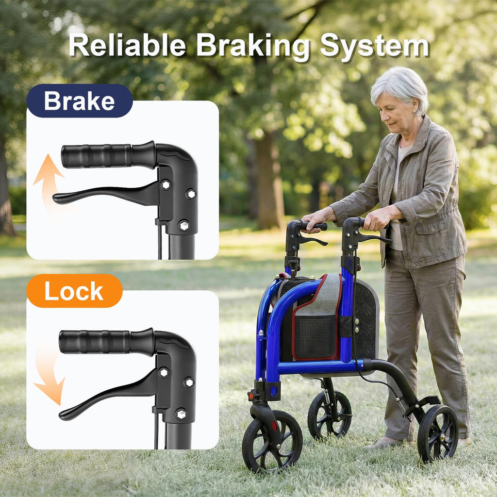 Foldable Narrow 3 Wheel Walker Z1778