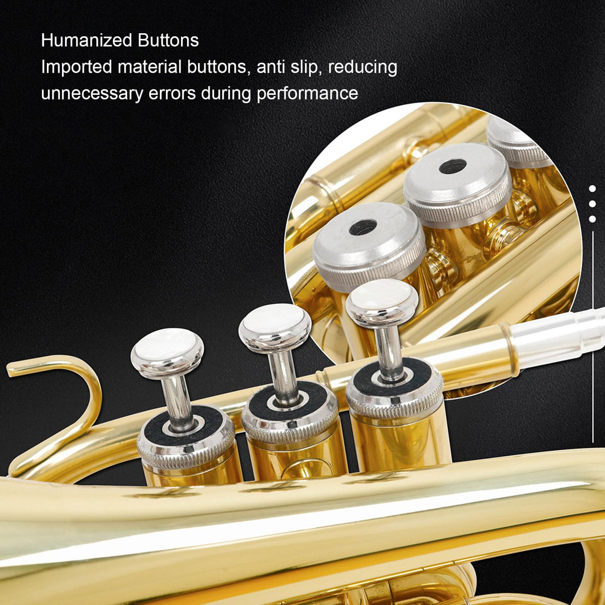 Bb Pocket Trumpet with 7C Mouthpiece and Hard Case J26877