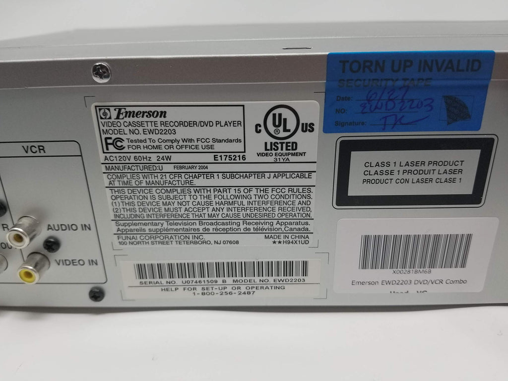 DVD/VCR Combo S8293